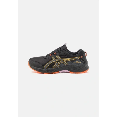 Afbeelding van Asics Gelventure 10 WP Trail hardloopschoenen, Dames, Maat: 37.5, Black/carrier grey Textiel/ synthetisch