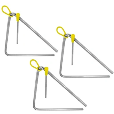 Afbeelding van TIGER Driehoek Instrument met Beater 3 stuks. Chroom