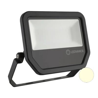 Afbeelding van Ledvance 20W LED Bouwlamp 230V Zwart 3000K Warmwit