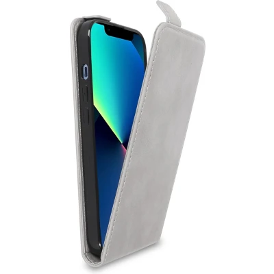 Afbeelding van Cadorabo Hoesje geschikt voor Apple iPhone 13 MINI in ROTS GRIJS Beschermhoes Case Cover flip design, gemaakt van glad kunstleder