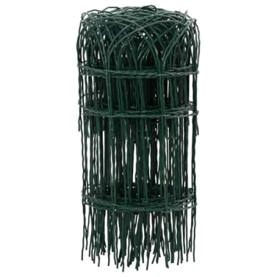 Afbeelding van vidaXL Borderafscheiding 25x0,4 m Gepoedercoat Ijzer Tuinomranding Tuinrand
