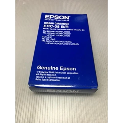 Afbeelding van Epson printerlinten Ribbon Cartridge TM 300/U300/U210D/U220/U230, black/red (ERC38BR)