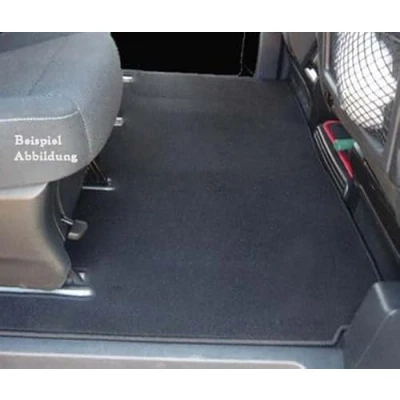 Afbeelding van Deurmat voor Mercedes Vito V Klasse W447 (vanaf 2014) 1e rij zitrij automat, velours, mat, autotapijt, pasvorm 3 + 4 rails, bedekt zwart