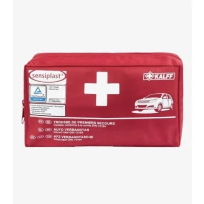 Afbeelding van Verbandtas auto ehbo set verbanddoos met 44 items delig instructies verbandtrommel motor kit internationaal koffer autoverbanddoos