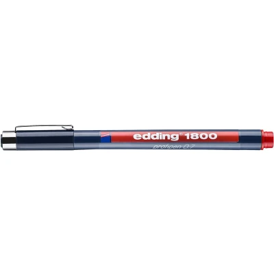Afbeelding van edding 1800 profipen 0.7 rood 1ST 0,7 mm / 4 180007002