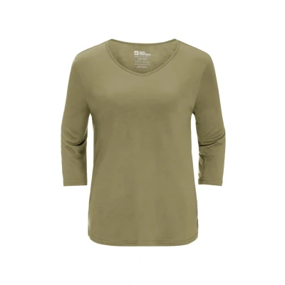 Afbeelding van Jack Wolfskin MOLA 3/4 Longsleeve, Dames, Maat: XL, Bay leaf