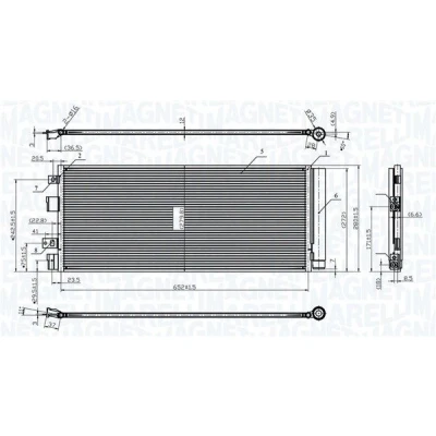 Afbeelding van Magneti Marelli Airco condensor 350203170000