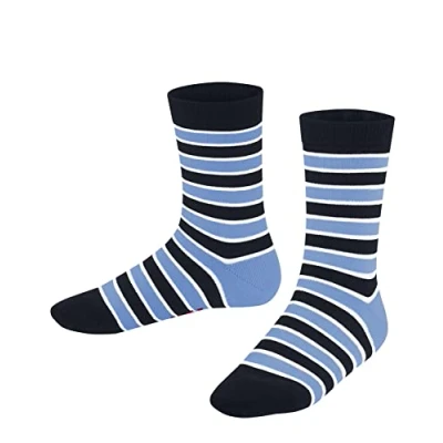 Afbeelding van FALKE Uniseks kind Sokken Simple Stripes K SO Katoen Gedessineerd 1 Paar, Blauw (Marine 6120) nieuw milieuvriendelijk, 19 22