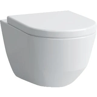 Afbeelding van LAUFEN Pro rimless compact wandcloset diepspoel wit met LCC 36.7 x49