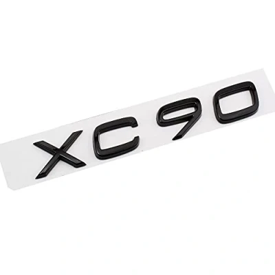Afbeelding van logo auto embleem voor Volvo XC40 XC60 XC90, badge letters woord sticker, teken sticker stickers,C Black