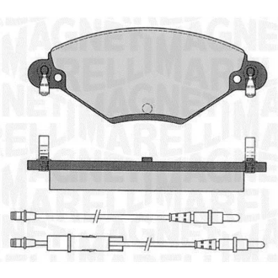 Afbeelding van Remblokkenset, schijfrem MAGNETI MARELLI 363916060181