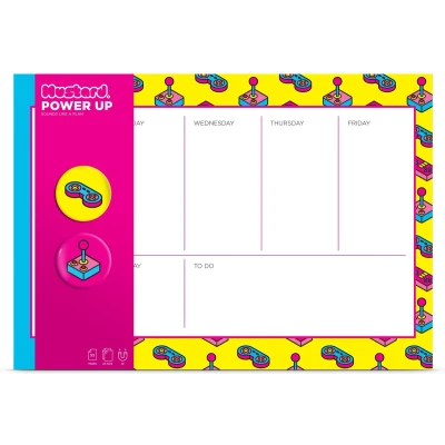 Afbeelding van Mustard Power Up Week Planner Set van 52 Stuks Kunststof Multicolor