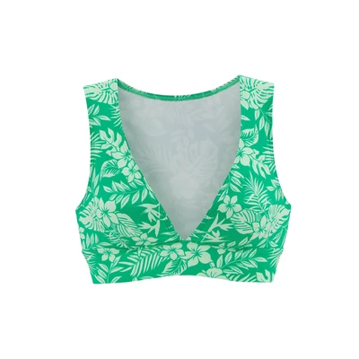Afbeelding van Venice Beach Bustierbikinitop Moloka met tropische print
