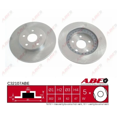 Afbeelding van ABE Remschijven C32107ABE