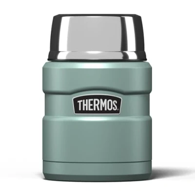 Afbeelding van Thermos Stainless King Voedselcontainer, Roestvrij Staal Siliconen Kunststof, Eend Egg, 470ml