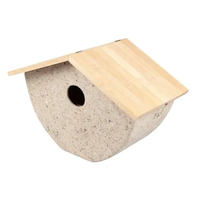 Afbeelding van Windhager Nestkast Recovery ÖKO, nesthulp voor koolmeien, huispareling en rouwsnappers, vogelnestkast, vogelhuisje, broedkast, 16 x 25 19,5 cm, 07448