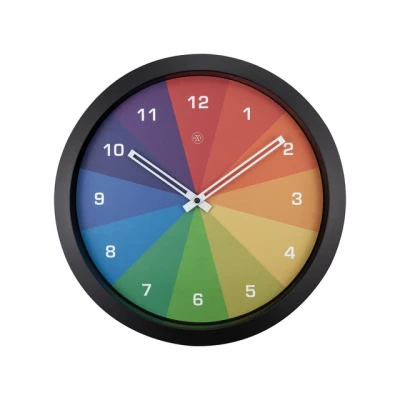 Afbeelding van Kleurrijke wandklok 36cm Stille klok Multicolor nXt by NeXtime