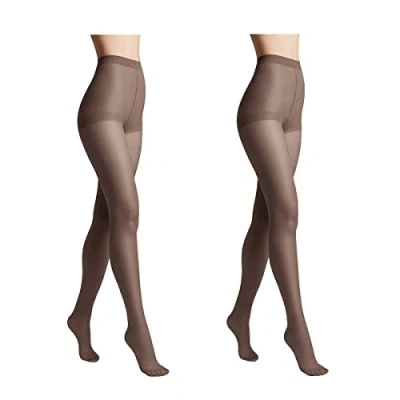 Afbeelding van Conte elegant 2 pack duurzame semi matte damespanty&#039;s dunne met gemarkeerde slipjes gladde SOLO 20 kleur Grafiet maat 6