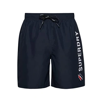 Afbeelding van Superdry CODE Applique 19 INCH Zwemshorts, Heren, Maat: Small, Marine