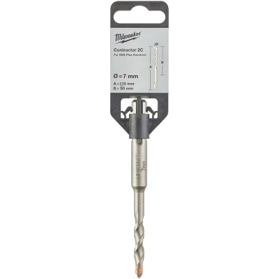 Afbeelding van Milwaukee Accessoires SDS+ Contractor 2 snijder 7 x 110 1 pc 4932471224
