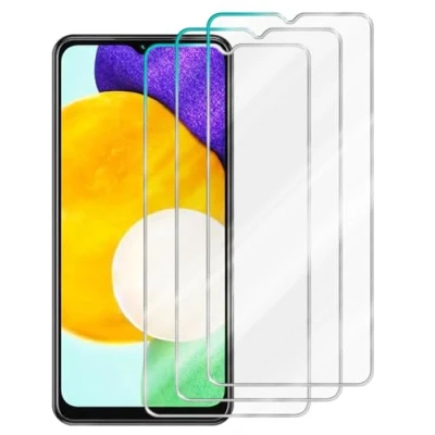Afbeelding van Cadorabo 3x Pantser Film compatibel met Samsung A04s / A13 5G M13 Beschermende in KRISTALHELDER Getemperd (Tempered) Display beschermend glas 9H hardheid 3D Touch