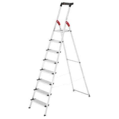 Afbeelding van Trapladder Hailo L80, en 131, met multifunctionele schaal XXL treden, tot 150 kg, div. varianten