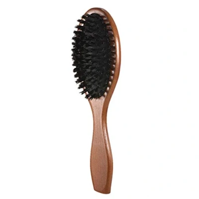 Afbeelding van Layhou Haarborstel met wildzwijnharen, paddle haarborstel, stylingborstel, hoofdmassage, haarverzorging voor dik en lang, glad krullend haar