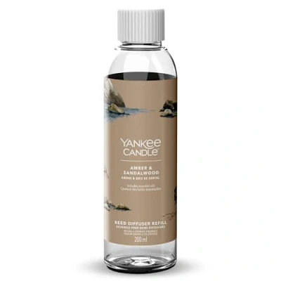 Afbeelding van Yankee Candle Geurstokjes Refill Amber &amp; Sandalwood