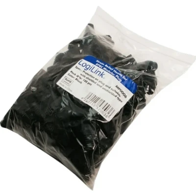 Afbeelding van LogiLink MP0006 stekkerbescherming Zwart 100 stuk(s)