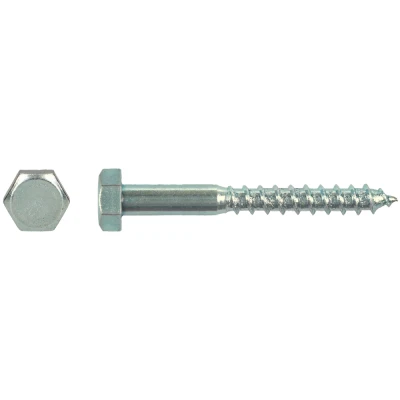 Afbeelding van Houtdraadbout Verzinkt Staal DIN 571 Diameter 10x170mm 25 stuks