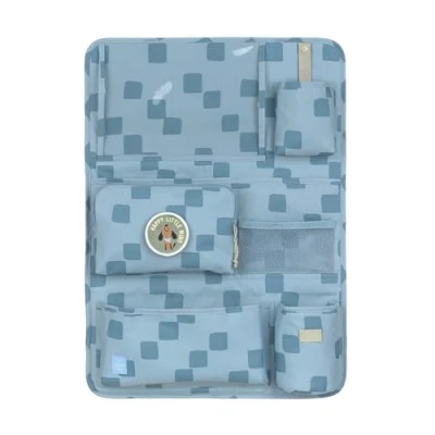 Afbeelding van Lässig Organizer reisaccessoires Pattern Party Car Wrap to Go Blue Lichtblauw