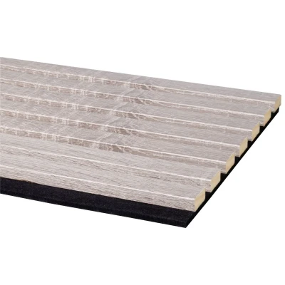 Afbeelding van Cando decowall acoustic grijs eiken 260x30cm 2 stuks