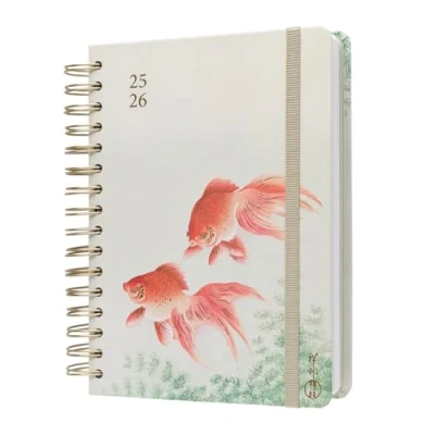 Afbeelding van Kokonote A5 Academic Diary 2025 2026 Page A Day Wabi Sabi Planner With Stickers, Student Essentials For University, Back To School Supplies