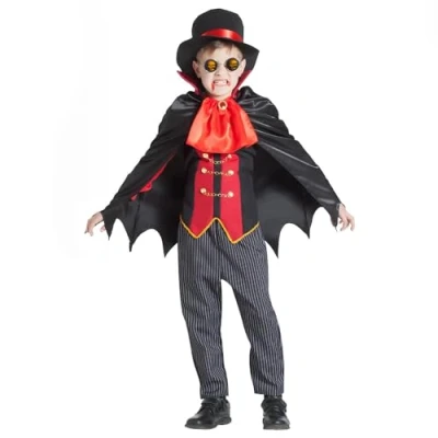 Afbeelding van Boland Kinderkostuum vampiermeester, carnavalskostuum, kostuum voor Halloween, carnaval en themafeesten