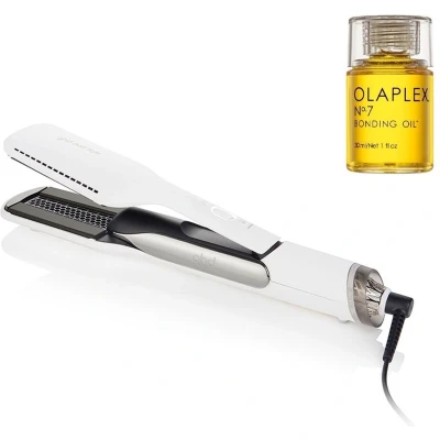 Afbeelding van ghd Duet Style White + Olaplex No.7 Bonding Oil 30ml bundel/set/pakket Haibu by Kapperskorting.com