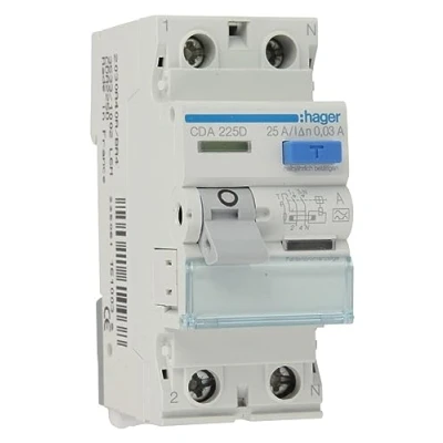 Afbeelding van Hager CDA225D RCD 2P 25A 30mA 6kA Type A