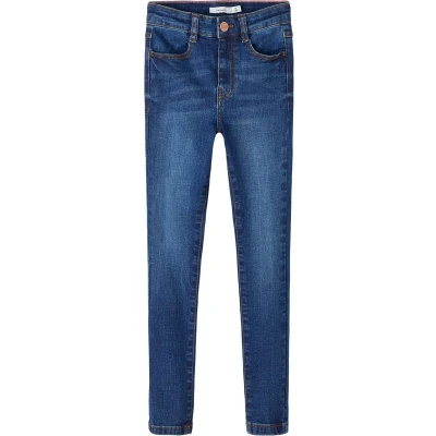 Afbeelding van NAME IT meisjes jeansbroek, donkerblauw (dark blue denim), 152