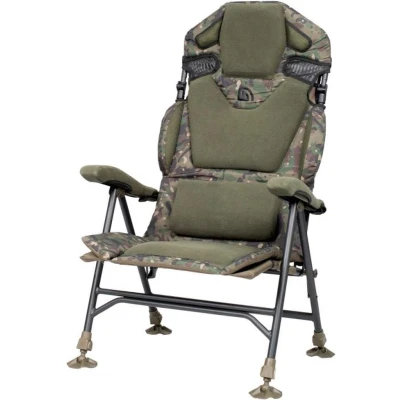Afbeelding van Trakker Levelite Camo Longback Recliner vis stoel