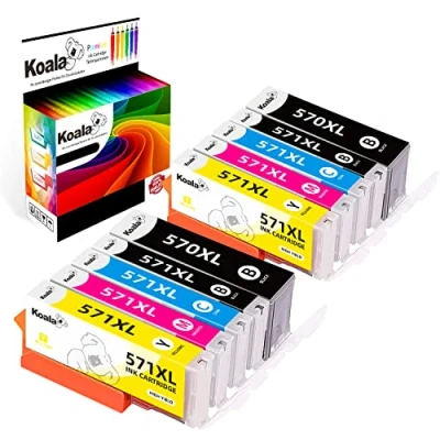Afbeelding van Koala 10 stuks vervangende inktcartridge voor Canon PGI 570XL CLI 571XL multipack Pixma MG5750 MG5751 MG5752 MG5753 MG6850 MG6851 MG6852 TS5053 TS5055 TS666 050