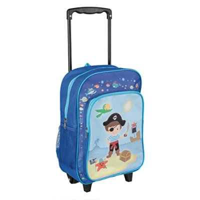 Afbeelding van Idena 2 in 1 kinderrugzak trolley, blauw (piraat), 40 cm, piraat