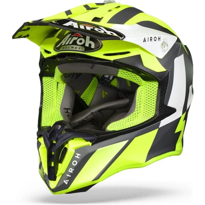 Afbeelding van Airoh Twist 2.0 Lift Motorcross helm, zwart geel, afmeting XL voor man