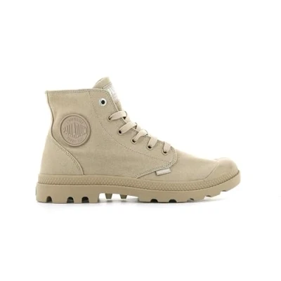 Afbeelding van Palladium Unisex Sneakers hoog, Heren, Maat: 47, Warm sand Katoen