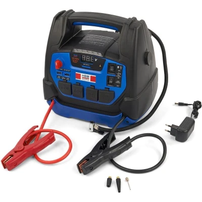 Afbeelding van HBM Professionele Auto Startbooster, Jumpstarter Accu Booster, 230 V, 12 22 Ah