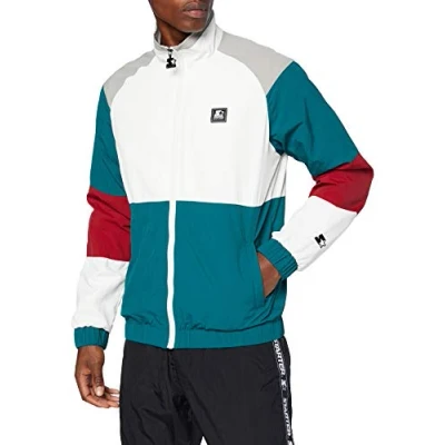Afbeelding van Starter Lichte jas, Heren, Maat: XXL, Retro grn/wht/brick rd/gry