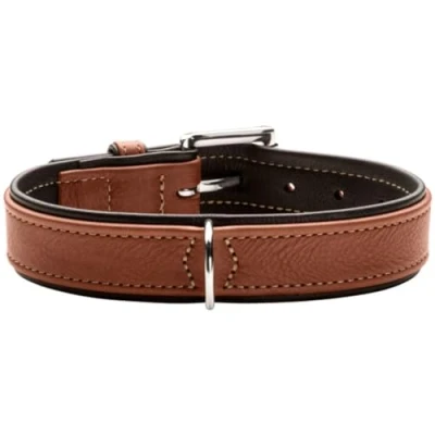 Afbeelding van HUNTER Halsband Canadian Up kleur cognac/zwart, maat 50
