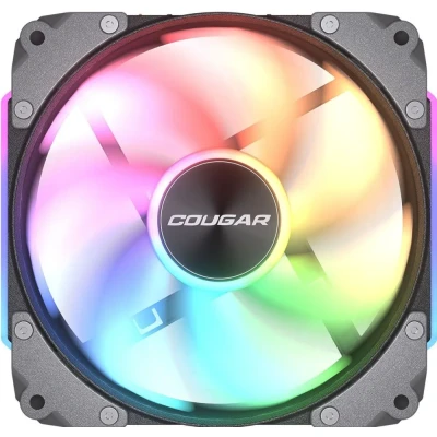 Afbeelding van Cougar Boeiboordventilator Apolar RGB 12cm (Noir) (120 mm, 1 x), PC ventilator, Zwart
