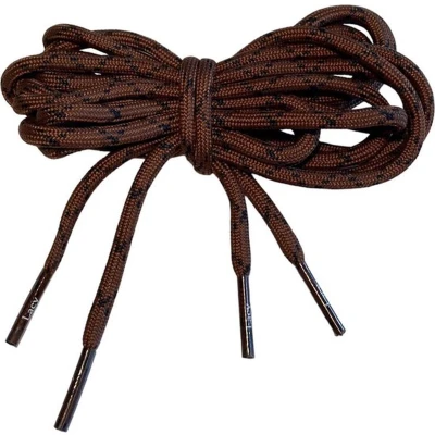 Afbeelding van Schoenveter Bruin zwart 130 cm lang x 4 mm breed model rond