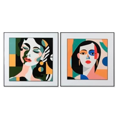Afbeelding van Schilderij Home ESPRIT Abstract Stads 80 x 3,5 cm (2 Stuks)