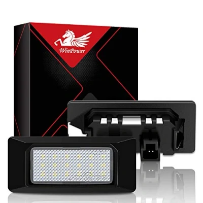 Afbeelding van WinPower Foutloos 18 SMD LED Aantal Kentekenplaatverlichting Montage Koelwitte Lampen Lamp 6000K voor A4 (B8) 4 deurs sedan, 5 Avant, S4 (B8), A5 / S5, Q5, TT/TT RS, 2 stuks