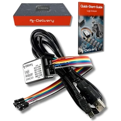 Afbeelding van AZDelivery Logische Analyser 8 CH, 24MHz USB kabel compatibel met Arduino inclusief E Book! 1